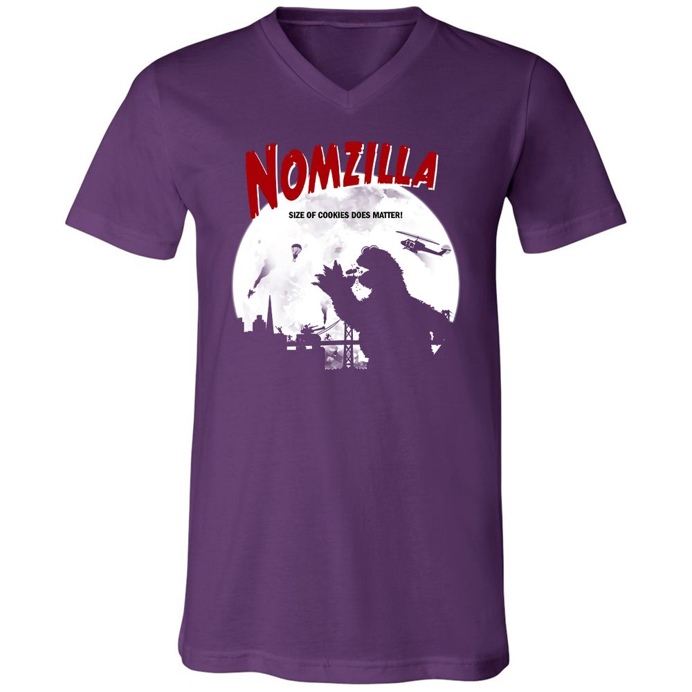 Unisex V-Neck T-Shirt - UZAR1VT5 - Team Purple - 9