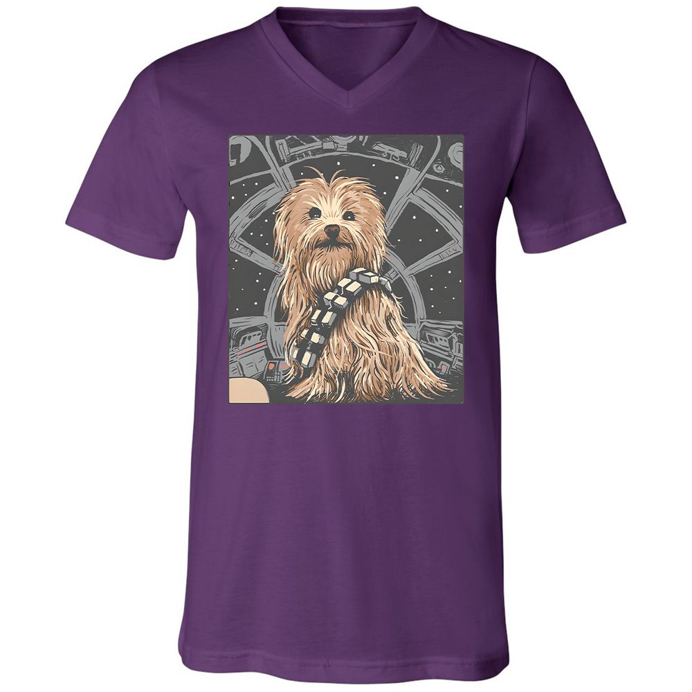 Unisex V-Neck T-Shirt - 5B4SERCY - Team Purple - 9