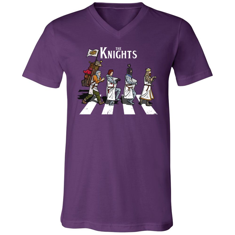 Unisex V-Neck T-Shirt - 46ZFKT1M - Team Purple - 9