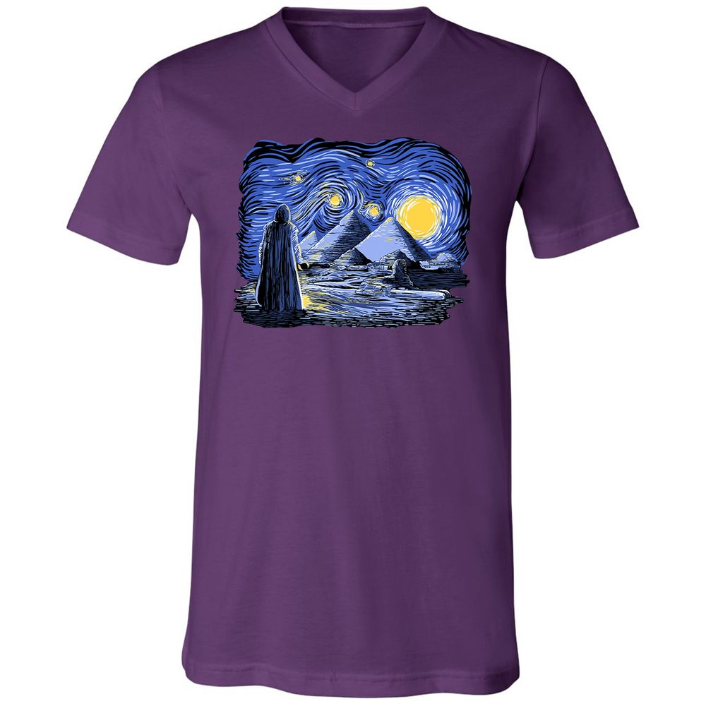 Unisex V-Neck T-Shirt - VYHCPHBA - Team Purple - 9