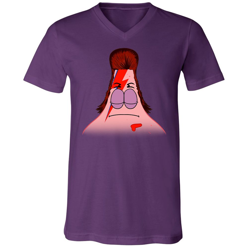 Unisex V-Neck T-Shirt - 6GPV7P1U - Team Purple - 9