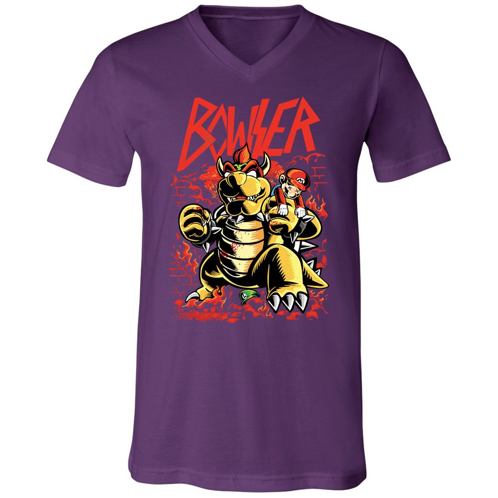Unisex V-Neck T-Shirt - L3AFH7FM - Team Purple - 9