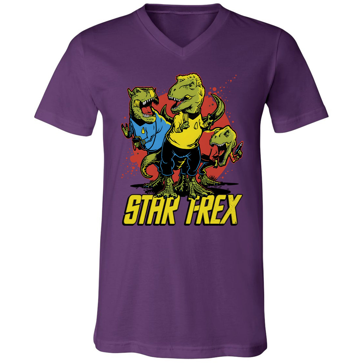 Unisex V-Neck T-Shirt - AWFF368G - Team Purple - 9