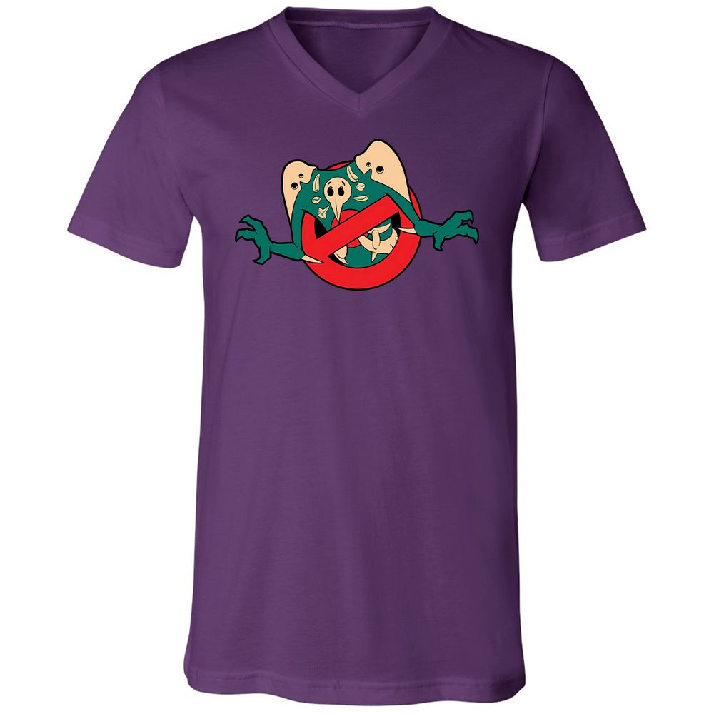 Unisex V-Neck T-Shirt - KWGTEPTV - Team Purple - 9