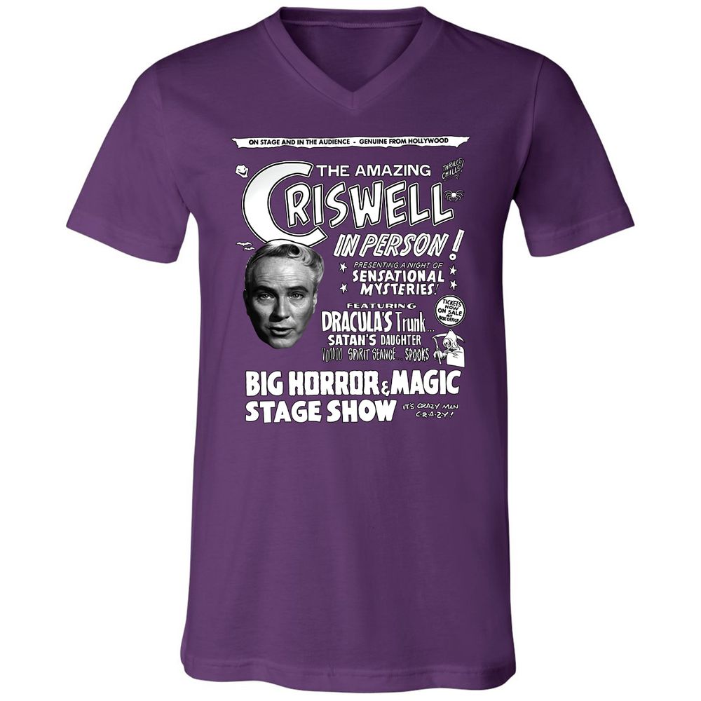 Unisex V-Neck T-Shirt - BN9QW9NK - Team Purple - 9