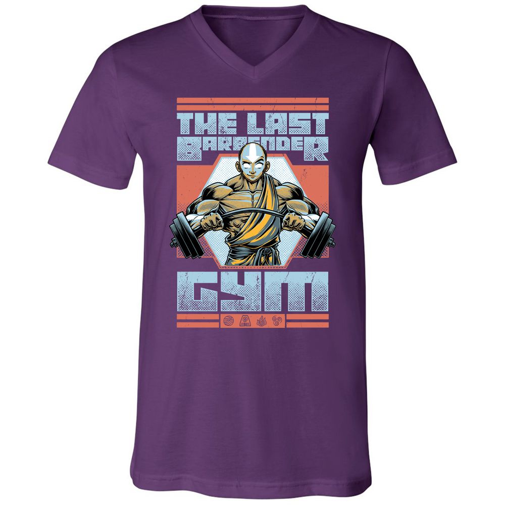 Unisex V-Neck T-Shirt - 7KTVVXB3 - Team Purple - 9