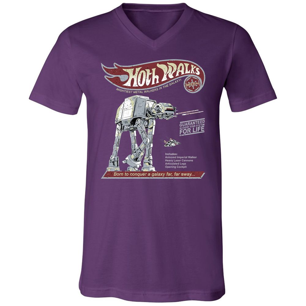 Unisex V-Neck T-Shirt - 6GH92EWL - Team Purple - 9