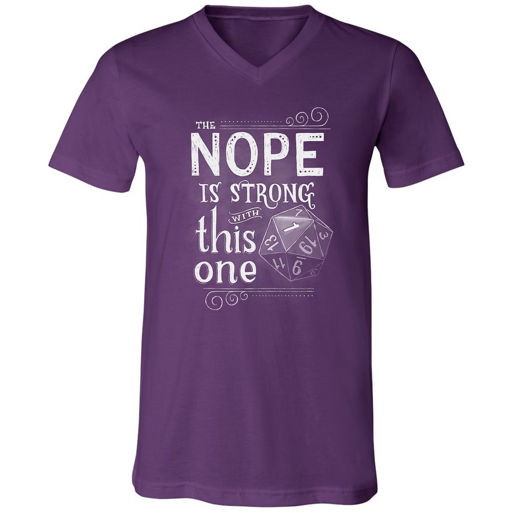Unisex V-Neck T-Shirt - 28GQP5LC - Team Purple - 9