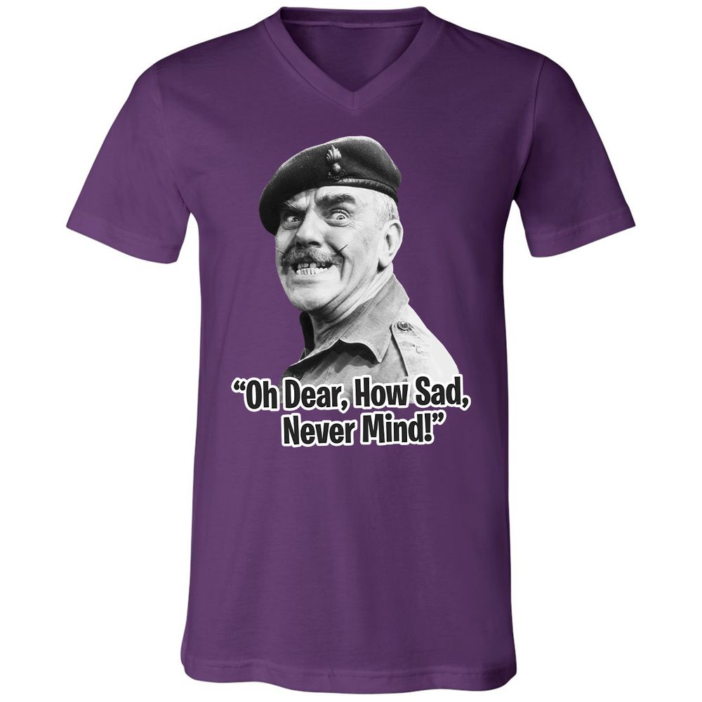 Unisex V-Neck T-Shirt - HNMRFRZ8 - Team Purple - 9