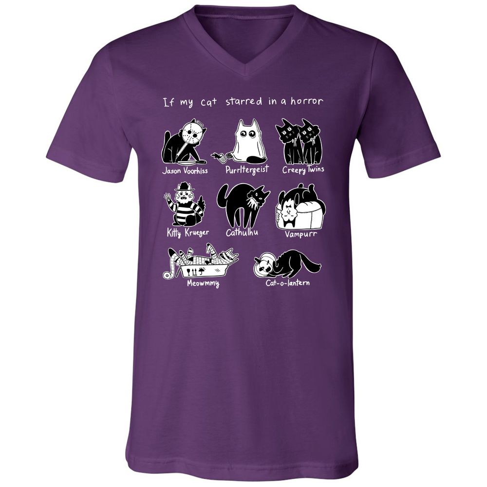 Unisex V-Neck T-Shirt - U3TK7NA8 - Team Purple - 9