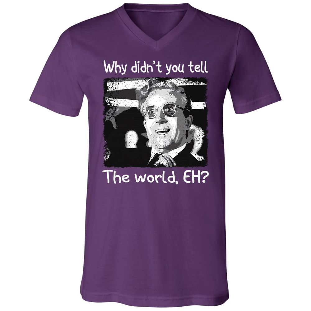 Unisex V-Neck T-Shirt - AKYPZNKR - Team Purple - 9