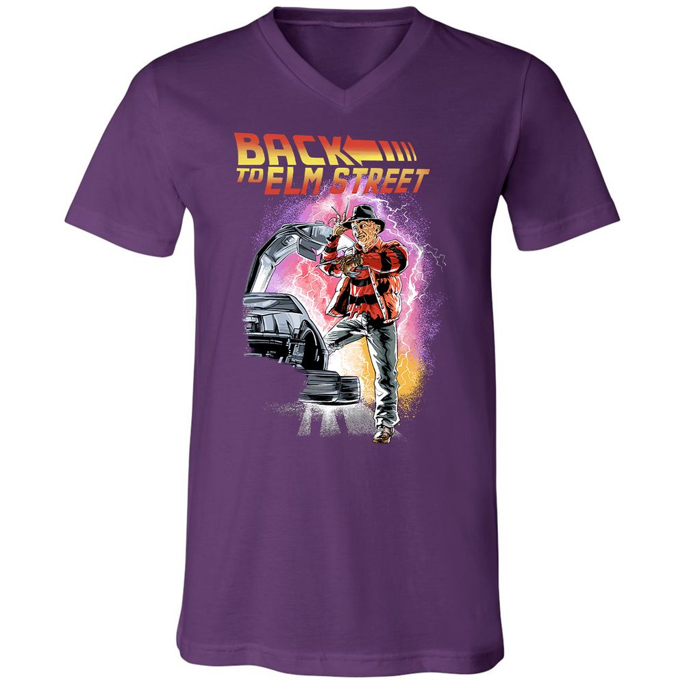 Unisex V-Neck T-Shirt - UH77J4C2 - Team Purple - 9