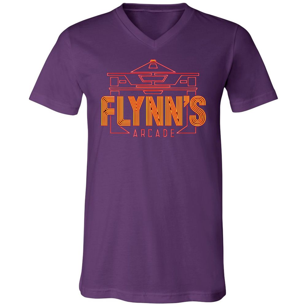 Unisex V-Neck T-Shirt - HP5KPPRW - Team Purple - 9