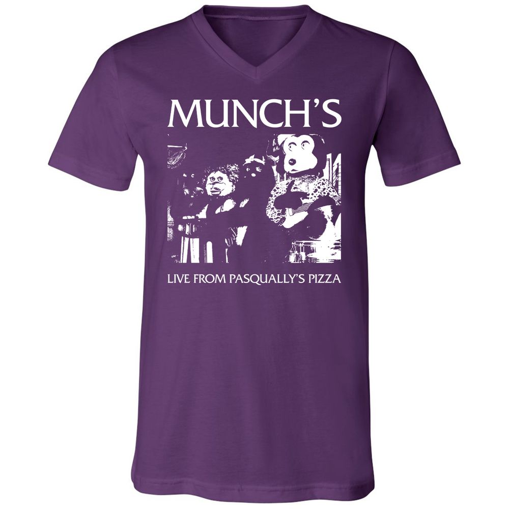 Unisex V-Neck T-Shirt - 77PBSNG3 - Team Purple - 9
