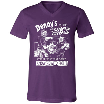 Unisex V-Neck T-Shirt - 5ZSNV8SE - Team Purple - 9