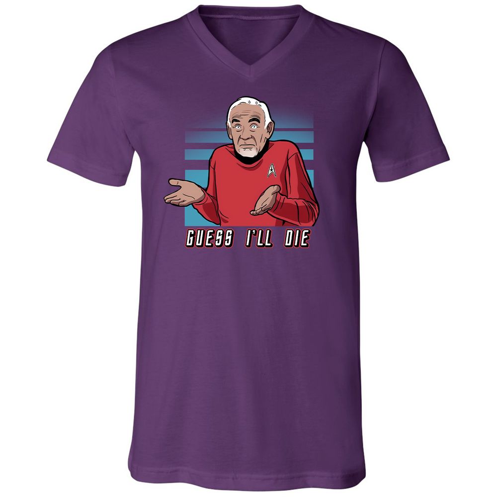 Unisex V-Neck T-Shirt - R2EXTKL5 - Team Purple - 9