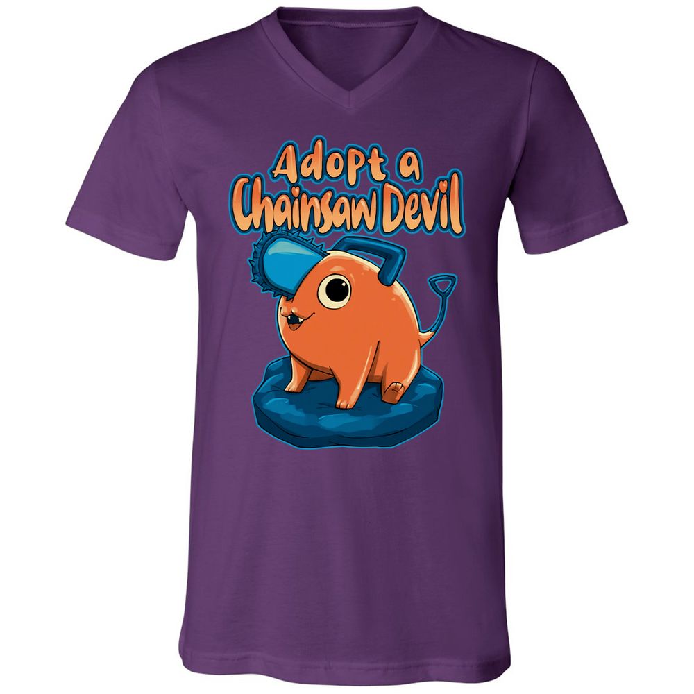 Unisex V-Neck T-Shirt - AHBB25RM - Team Purple - 9