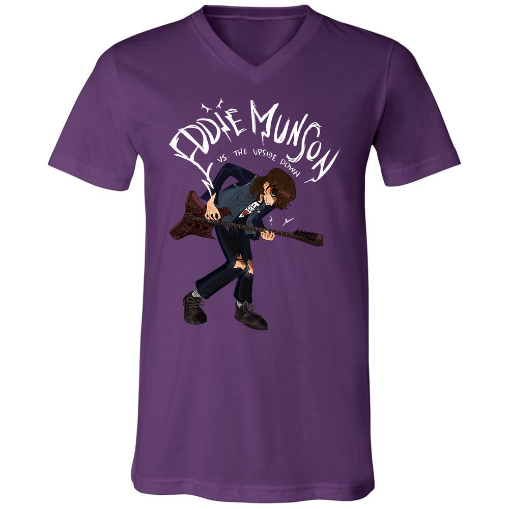 Unisex V-Neck T-Shirt - MAWNN1PX - Team Purple - 9