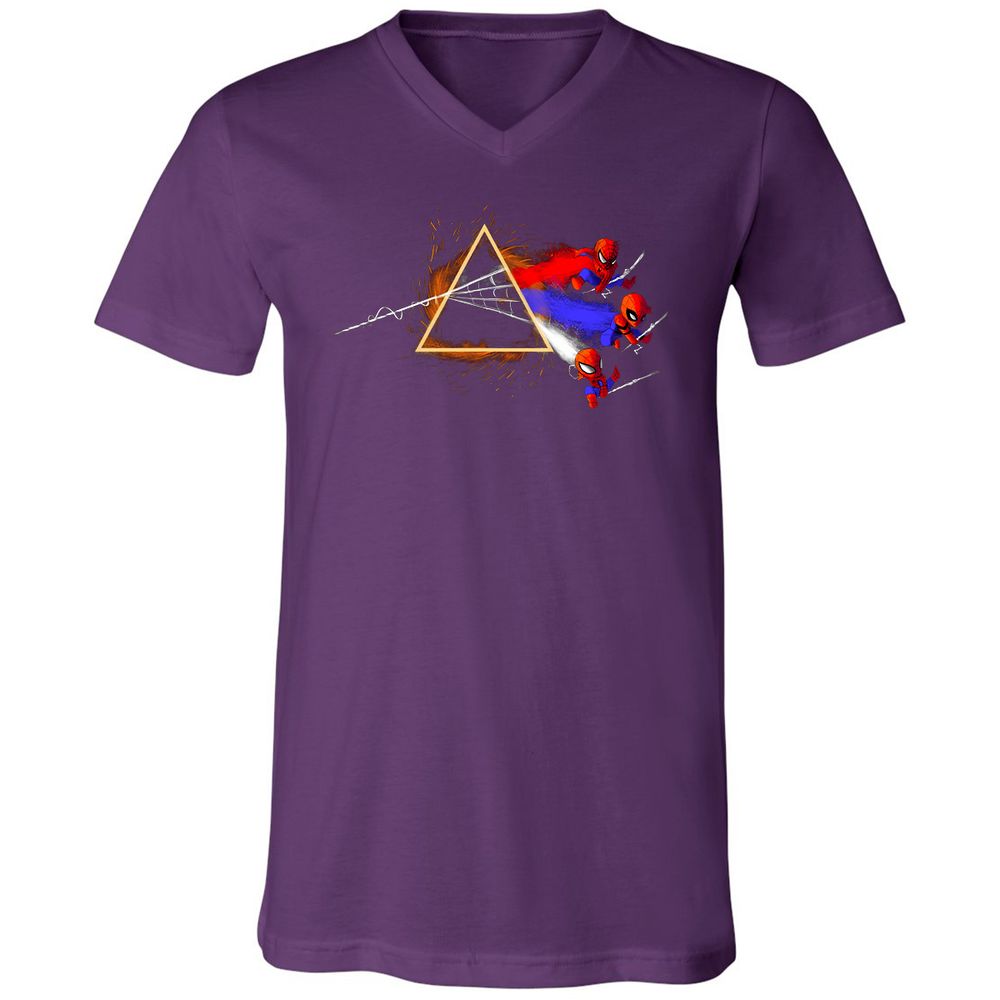 Unisex V-Neck T-Shirt - Y7VF84EQ - Team Purple - 9