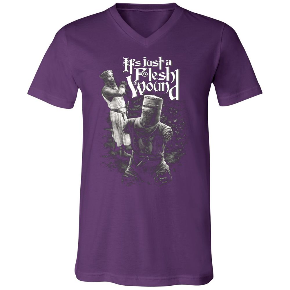 Unisex V-Neck T-Shirt - 3RX4WKVB - Team Purple - 9