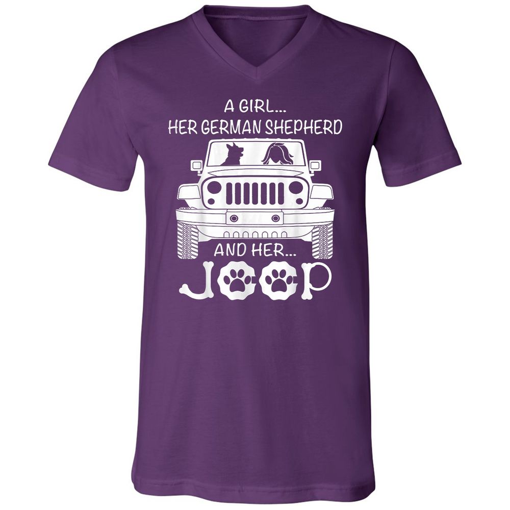 Unisex V-Neck T-Shirt - FRBZ83GP - Team Purple - 9