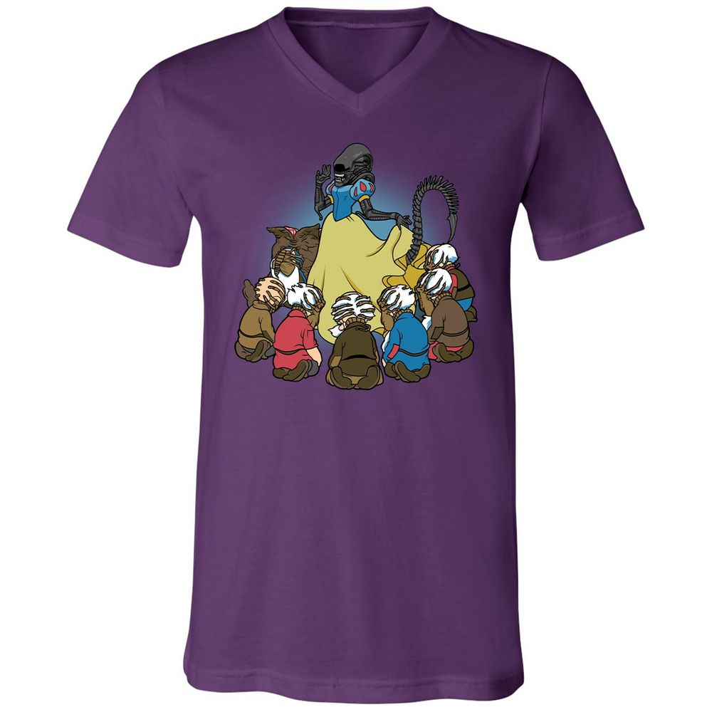 Unisex V-Neck T-Shirt - CFNFC2KX - Team Purple - 9