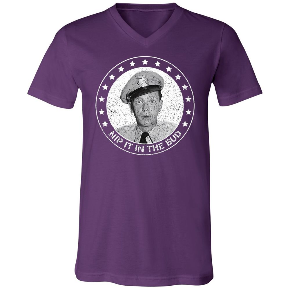 Unisex V-Neck T-Shirt - 43ZLWBS7 - Team Purple - 9