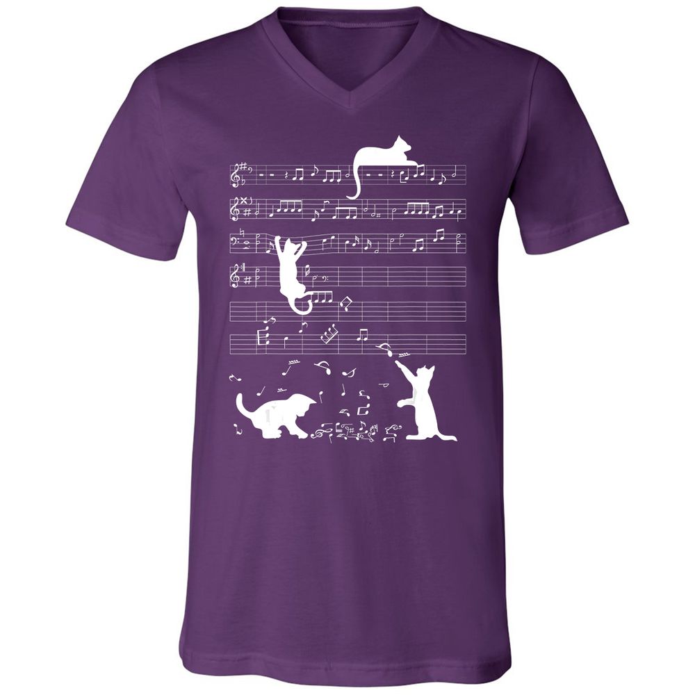 Unisex V-Neck T-Shirt - PDNJ7Z77 - Team Purple - 9