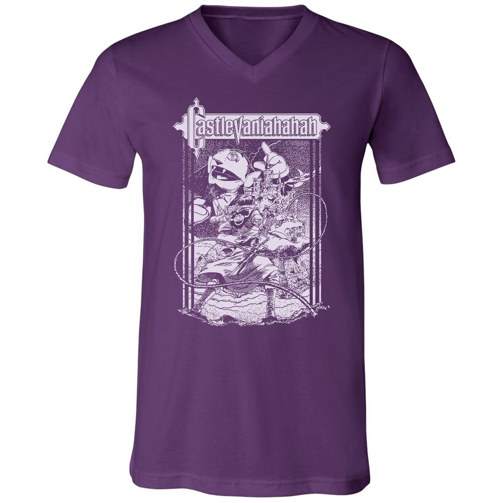 Unisex V-Neck T-Shirt - UL187RWZ - Team Purple - 9