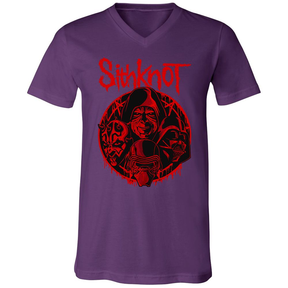 Unisex V-Neck T-Shirt - P7KMRZN1 - Team Purple - 9