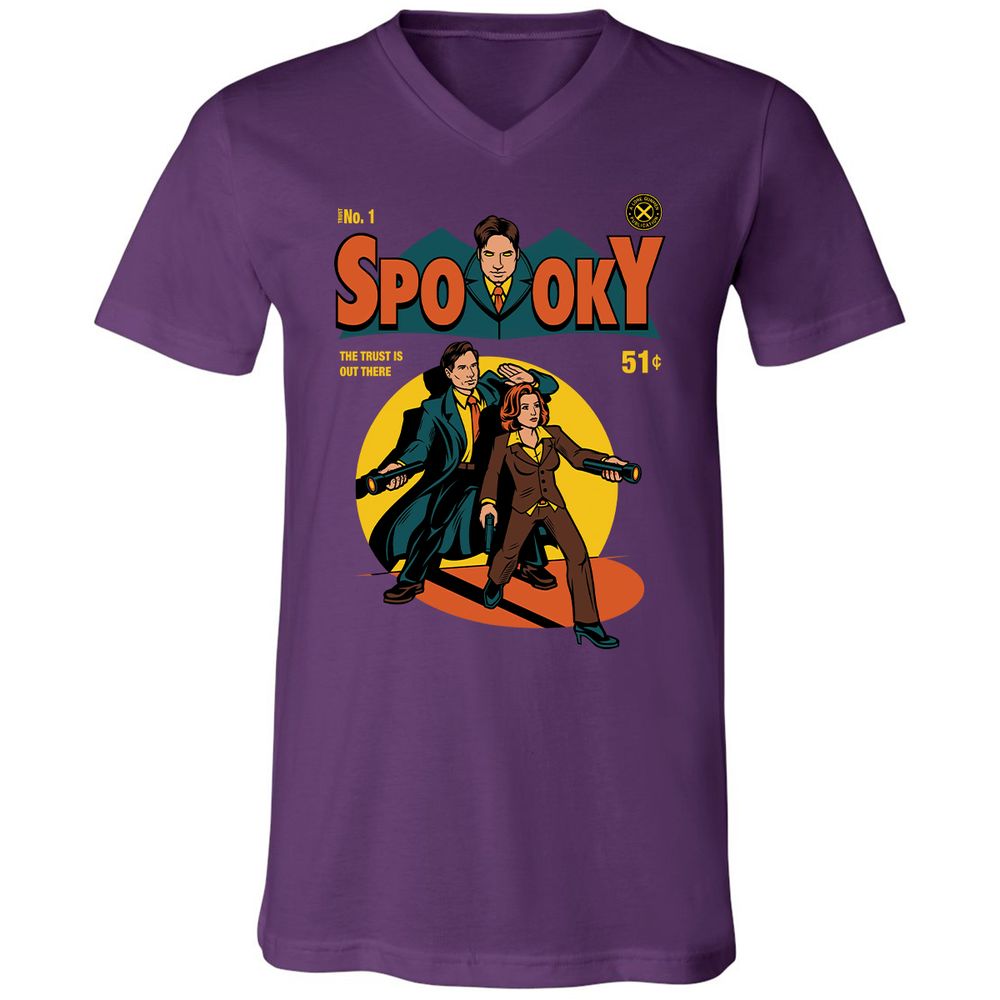 Unisex V-Neck T-Shirt - REAVCHB4 - Team Purple - 9