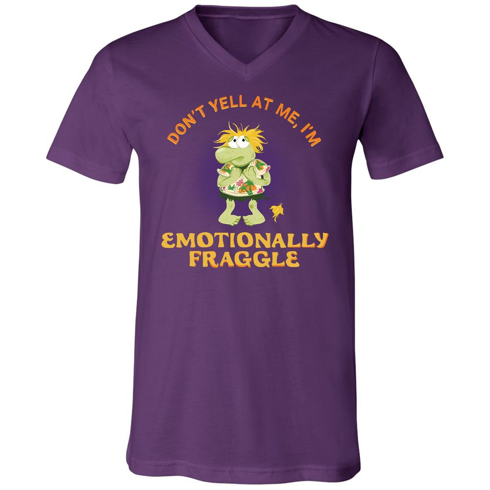 Unisex V-Neck T-Shirt - 9KJTH1J9 - Team Purple - 9
