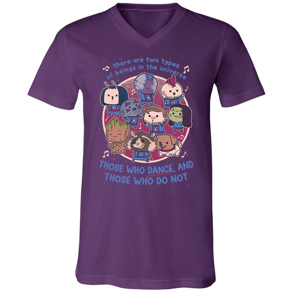 Unisex V-Neck T-Shirt - AXH7DPYF - Team Purple - 9