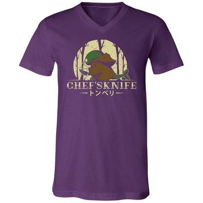 Unisex V-Neck T-Shirt - YK2MSPPX - Team Purple - 9