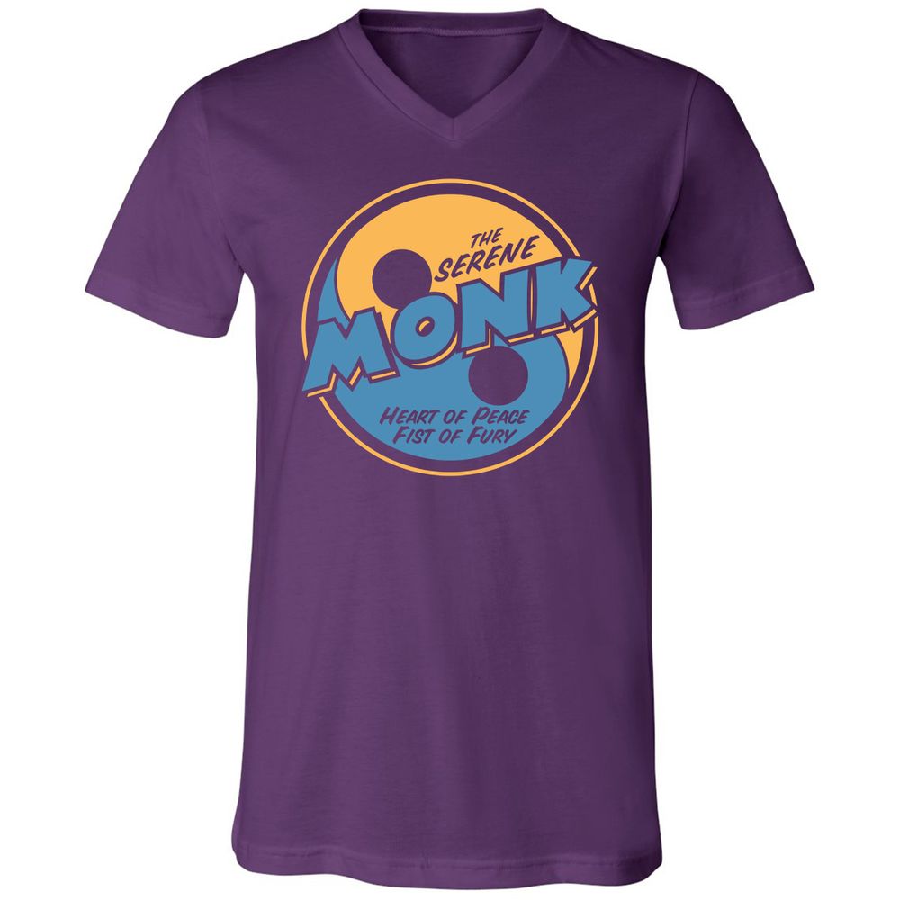 Unisex V-Neck T-Shirt - BKP4ZZKN - Team Purple - 9