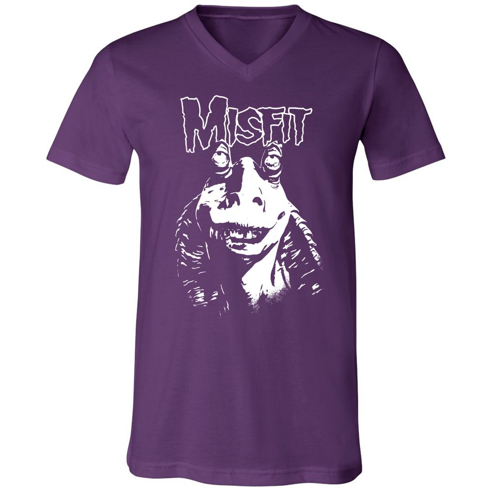 Unisex V-Neck T-Shirt - TZQ7X51V - Team Purple - 9