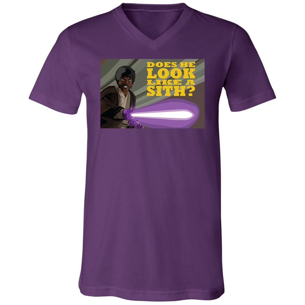 Unisex V-Neck T-Shirt - CEU62ZUE - Team Purple - 9