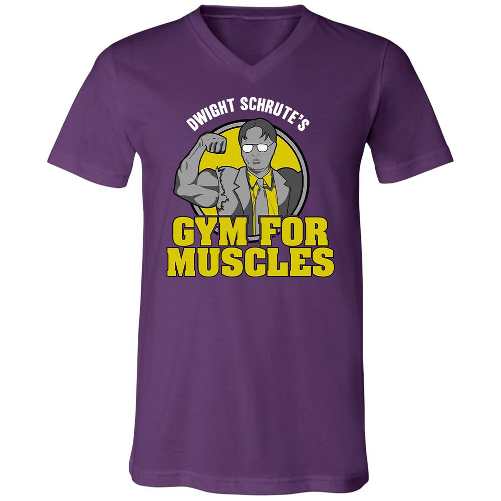 Unisex V-Neck T-Shirt - 9UJE8S9S - Team Purple - 9