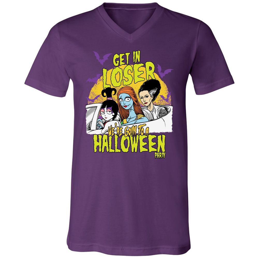 Unisex V-Neck T-Shirt - 4B29UTJD - Team Purple - 9