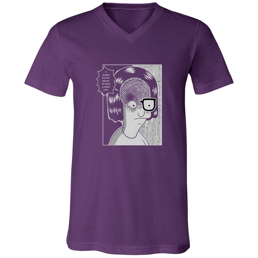 Unisex V-Neck T-Shirt - RB4SACDK - Team Purple - 9