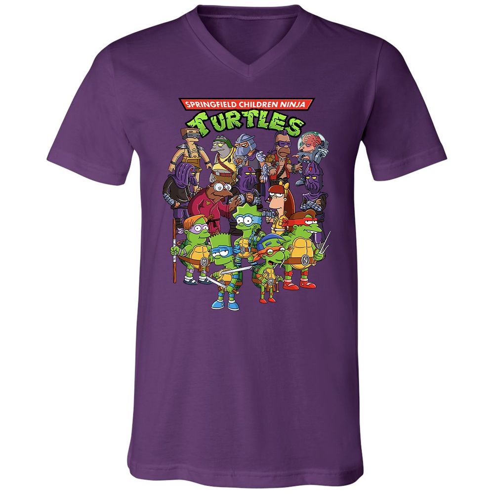 Unisex V-Neck T-Shirt - S466M8R5 - Team Purple - 9