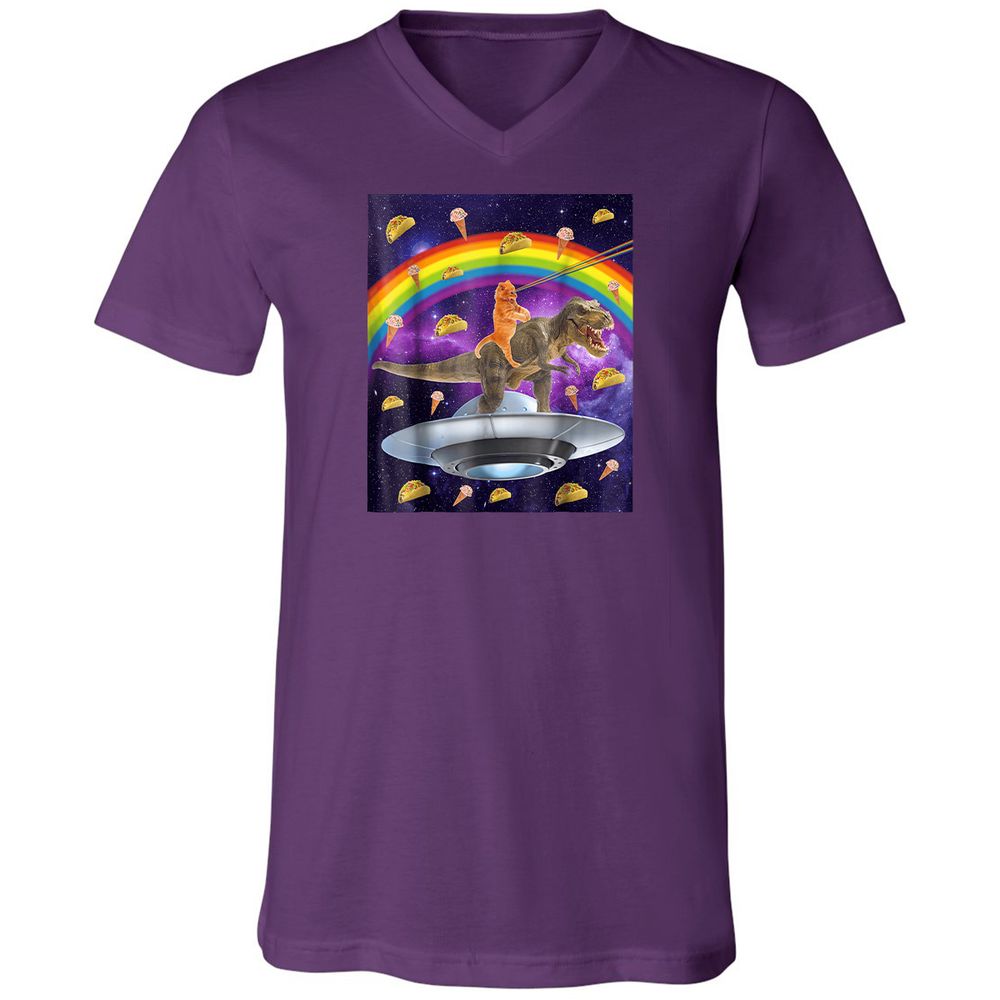 Unisex V-Neck T-Shirt - NL14CKS9 - Team Purple - 9