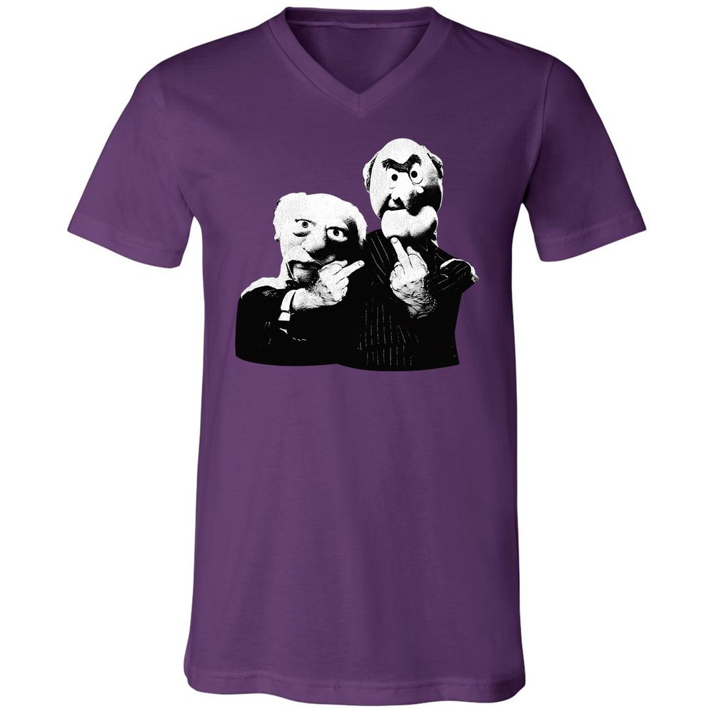 Statler and Waldorf Middle Finger - Team Purple - 9