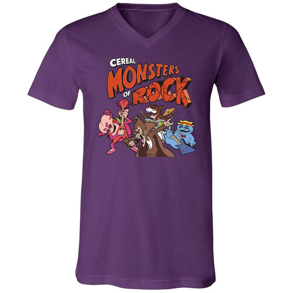 Unisex V-Neck T-Shirt - BB8WW48R - Team Purple - 9