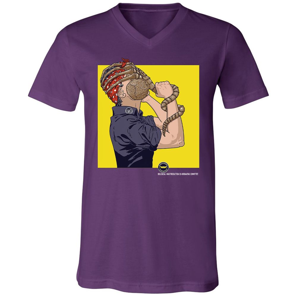 Unisex V-Neck T-Shirt - 2SHD2C9N - Team Purple - 9