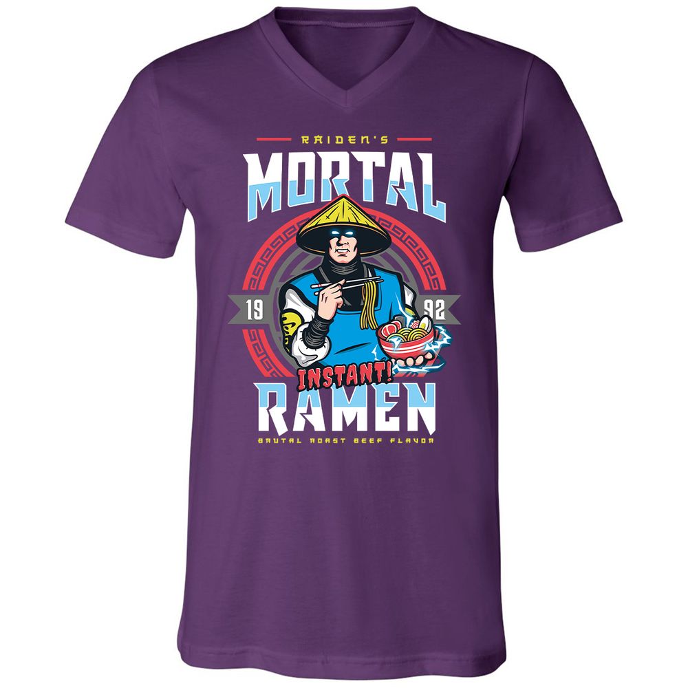 Unisex V-Neck T-Shirt - FFD3AUKJ - Team Purple - 9