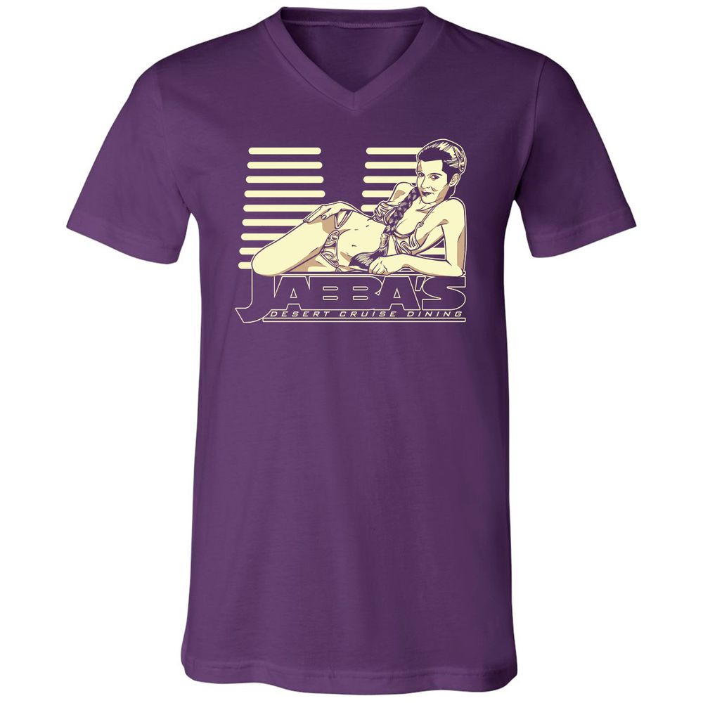 Unisex V-Neck T-Shirt - 9NFWGVYD - Team Purple - 9