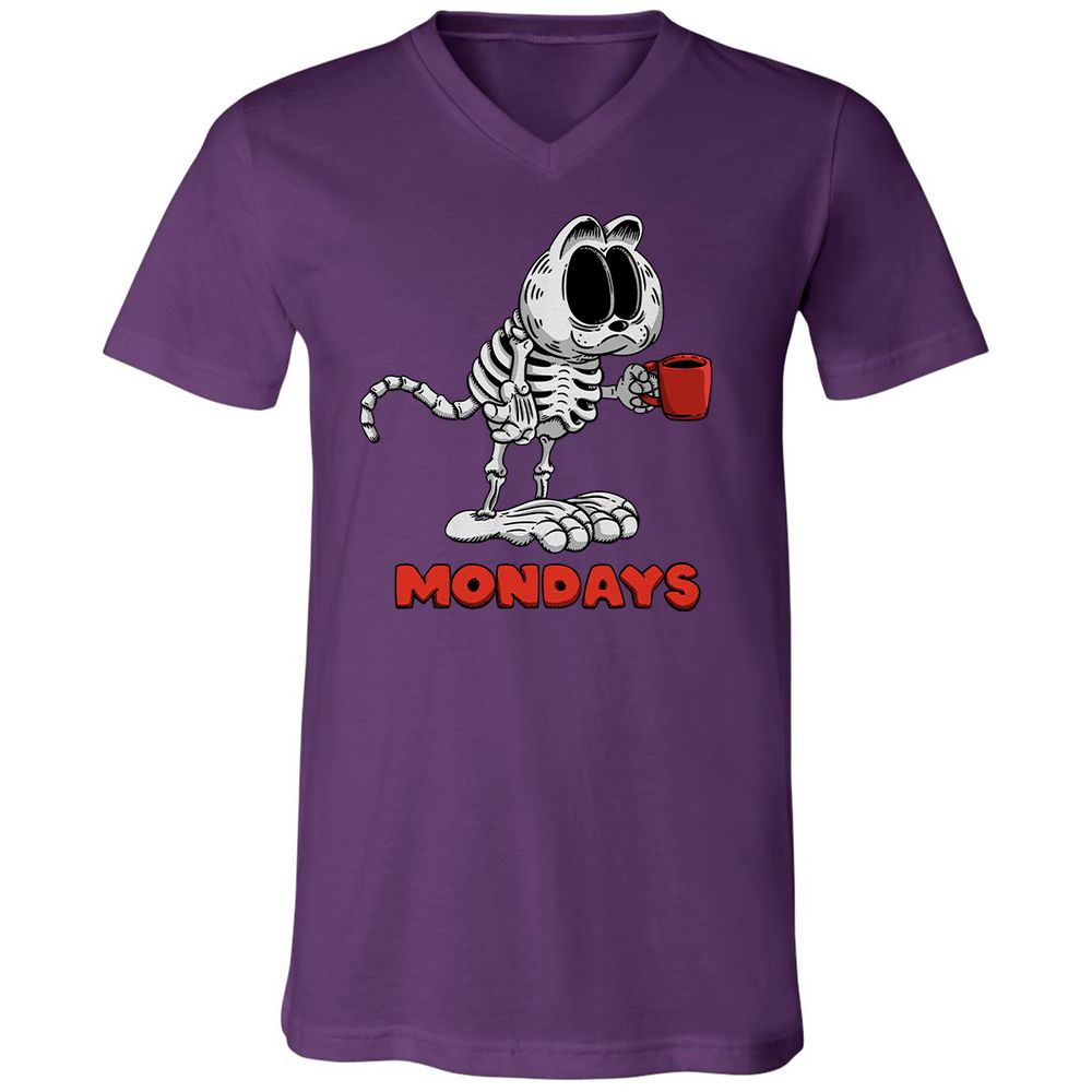 Unisex V-Neck T-Shirt - VSCKE4EM - Team Purple - 9