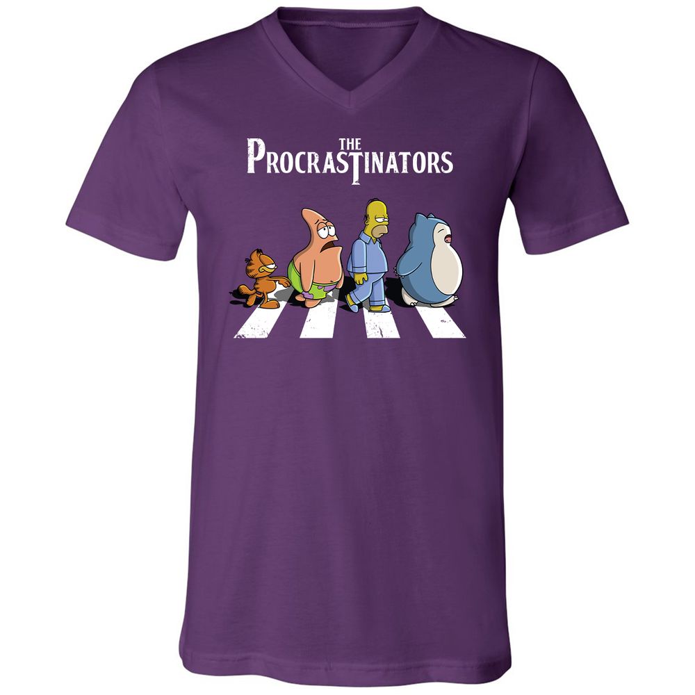 Unisex V-Neck T-Shirt - VEBKHS8K - Team Purple - 9