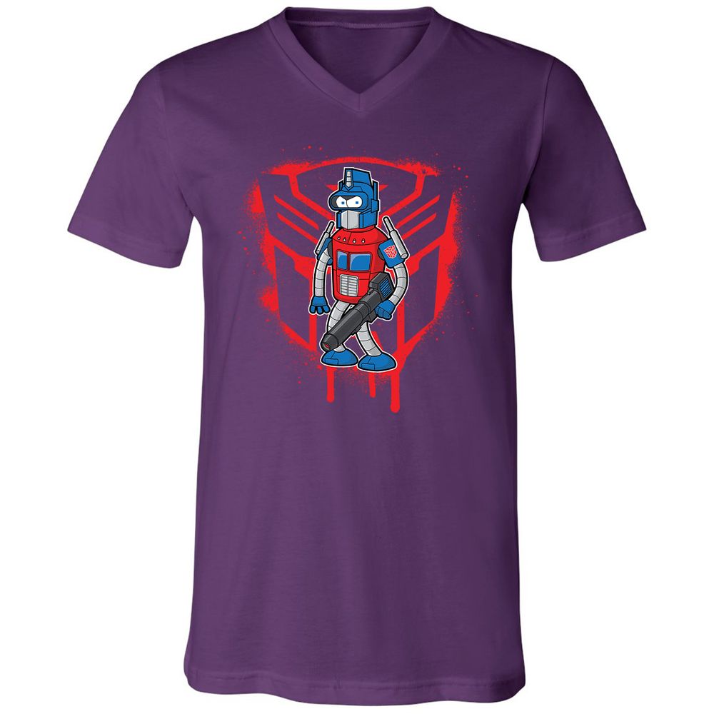 Unisex V-Neck T-Shirt - KDF379YY - Team Purple - 9